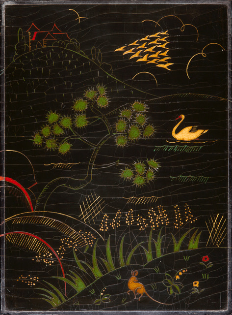 Marqueterie Laque Swan
